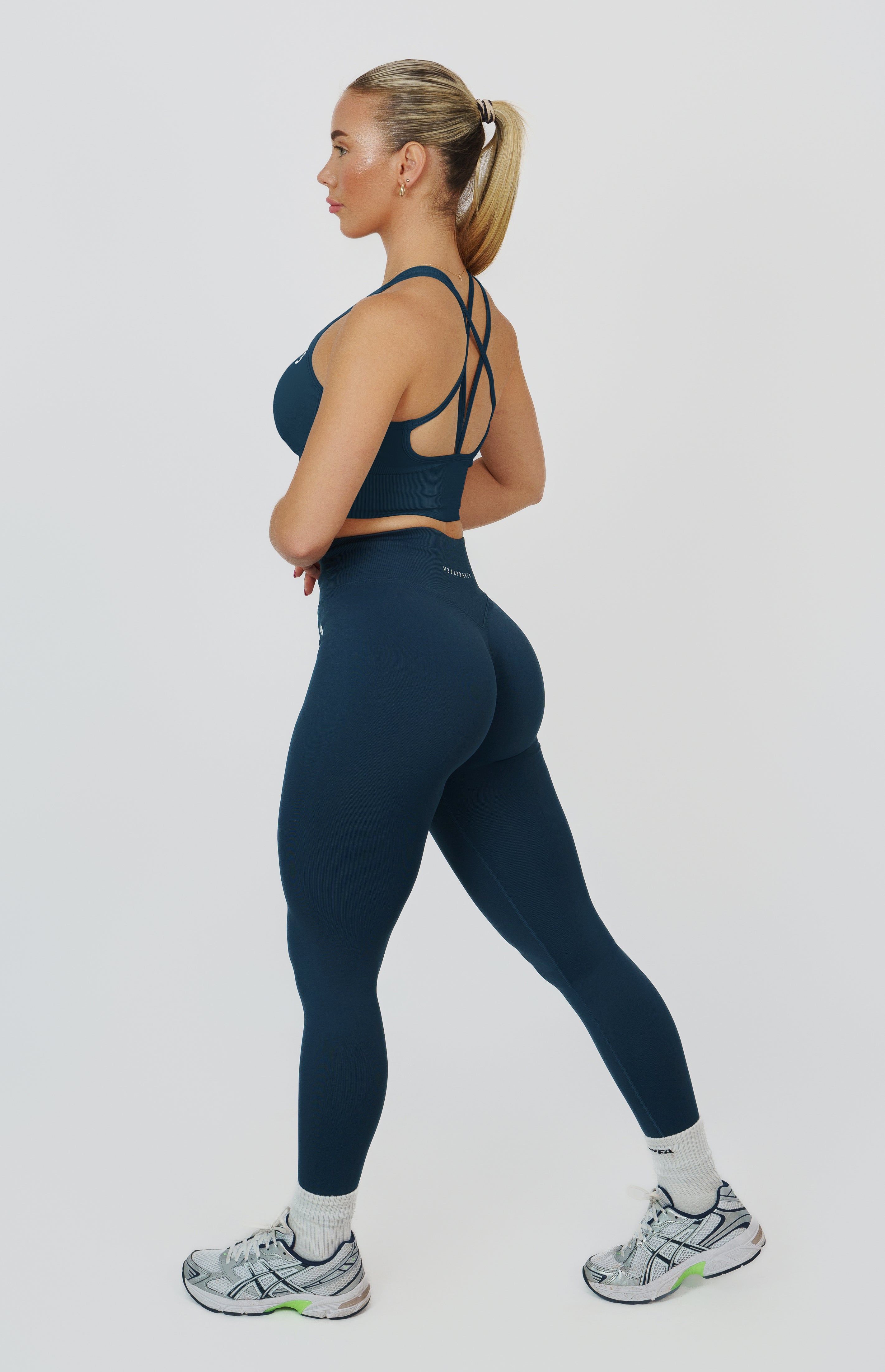 Form Seamless Scrunch Leggings & Sports Bra Set - Deep Turquoise