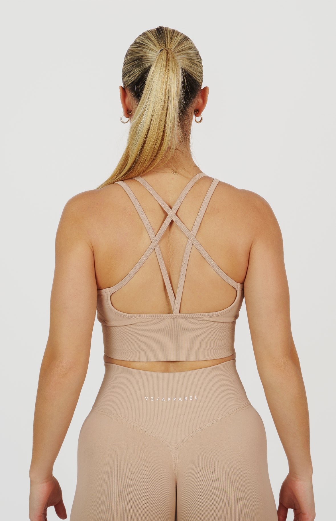 Form Seamless Scrunch Sports Bra, Leggings & Shorts Set - Dusty Pink