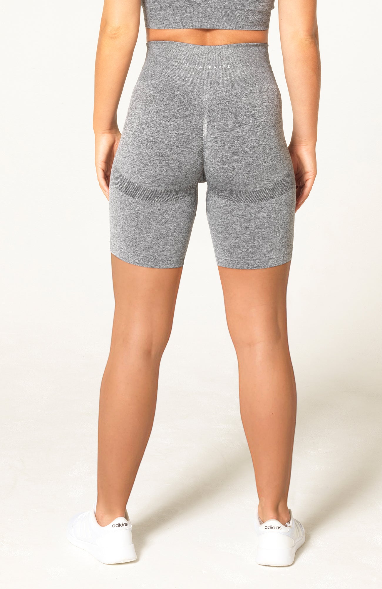 Define Seamless Scrunch Shorts - Grey Marl