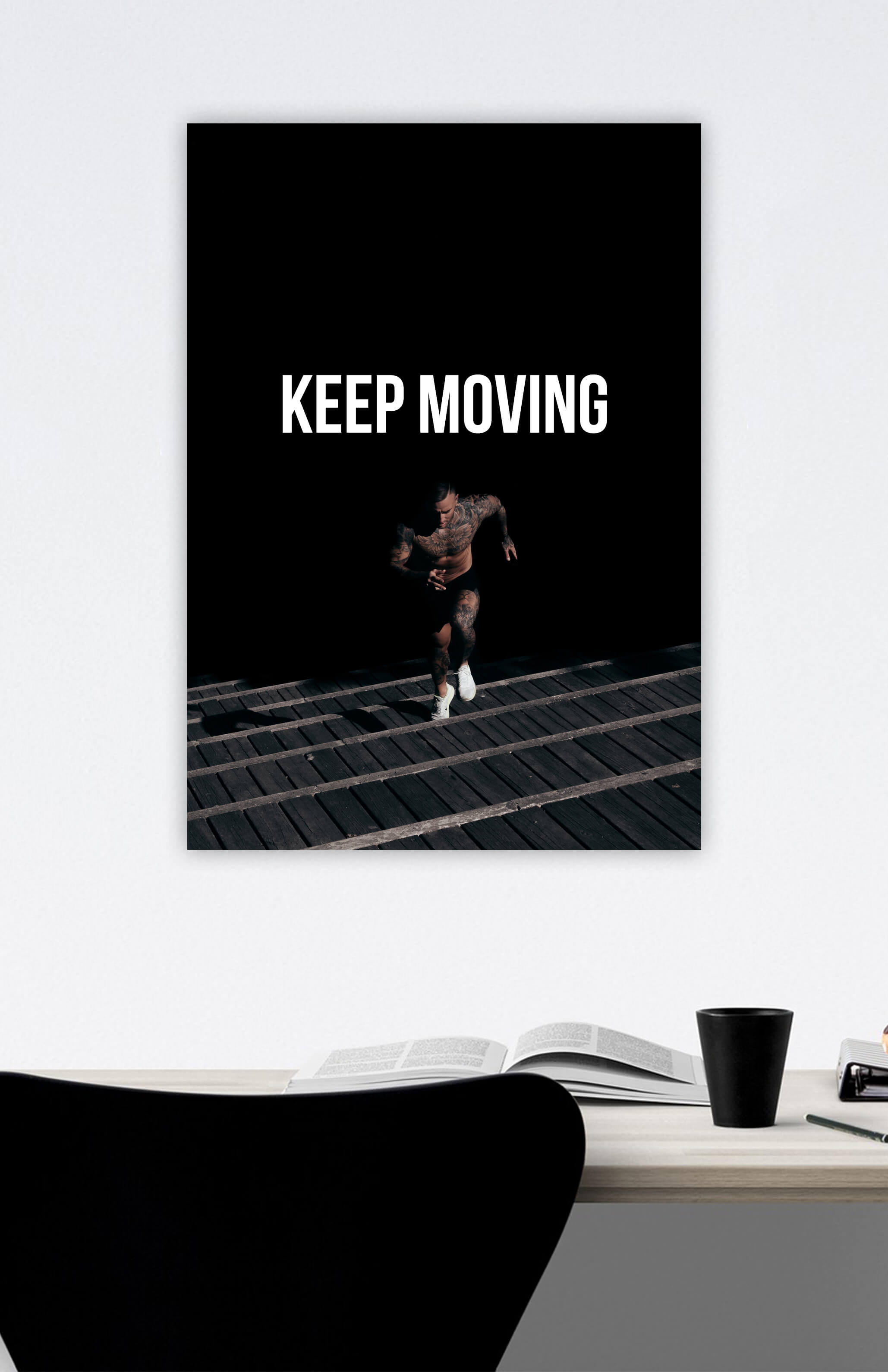 V3 Apparel womens keep moving, Motivational posters, mens inspirational wall artwork and empowering poster quote designs for office, home gym, school, kitchen and living room.